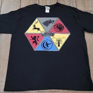 HBO Game Of Thrones Black Short Sleeve T-Shirt Size L
